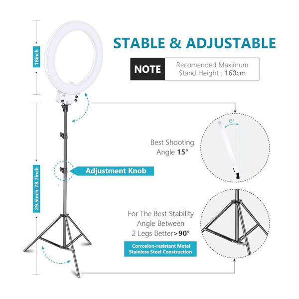 White-LED-Ring-Light-with-Light-Stand-3